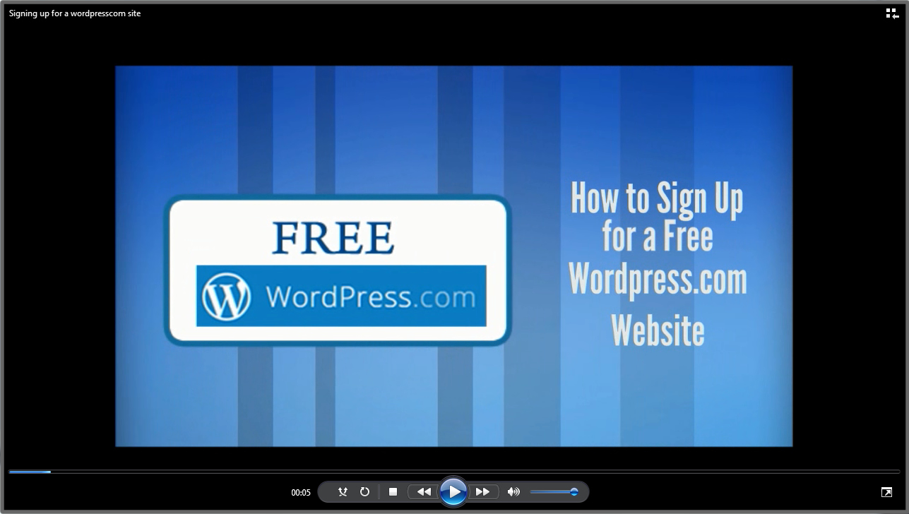 Sign Up for a Free WordPress Website